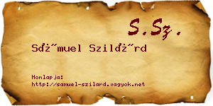 Sámuel Szilárd névjegykártya